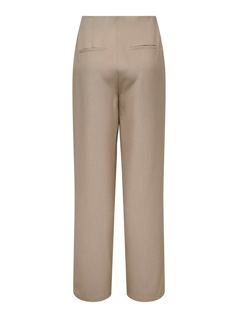 ONLMARION HW PLEAT WID MEL PANT TLR Weathered Teak/MELANGE - Marken Outlet Kriftel