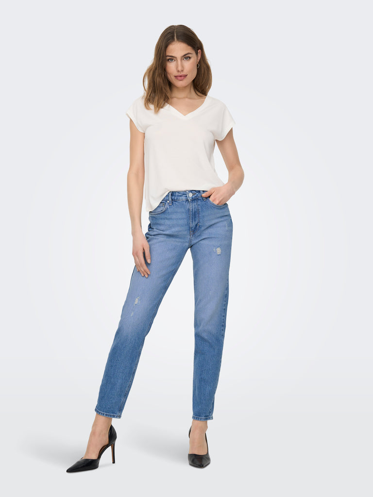 Damen Jeans ONLEMILY HW STR ANK DST DNM - Marken Outlet Kriftel